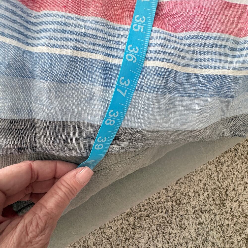 J.Jill Linen smock dress with pockets, see photos slight fading at armpits Large - Picture 7 of 12